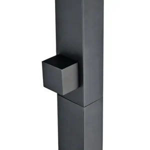 DUCHA EXTERIOR PISCINA NIAGARA INOX NEGRO MATE - Imagen 5