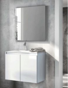 MUEBLE BOX 2 PUERTAS SUSPENDIDO + LAVABO