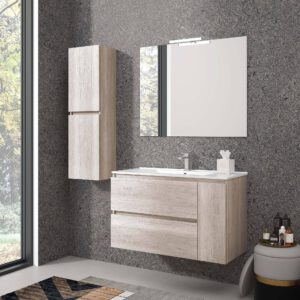 MUEBLE KLOE 2 CAJ + 1 PUERTA SUSPENDIDO + LAVABO 72 H