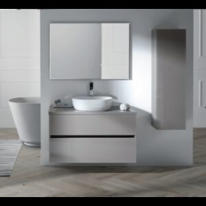 MUEBLE TAUVER 2 CAJ SUSPENDIDO + ENCIMERA PLANA + LAVABO