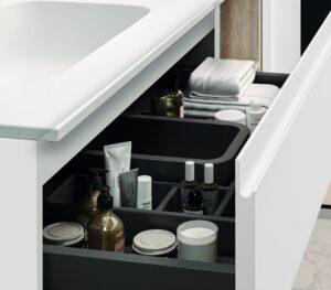 MUEBLE CRETA 2 CAJ SUSPENDIDO + LAVABO