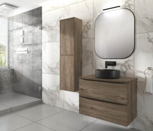MUEBLE TAUVER 2 CAJ SUSPENDIDO + ENCIMERA PLANA + LAVABO