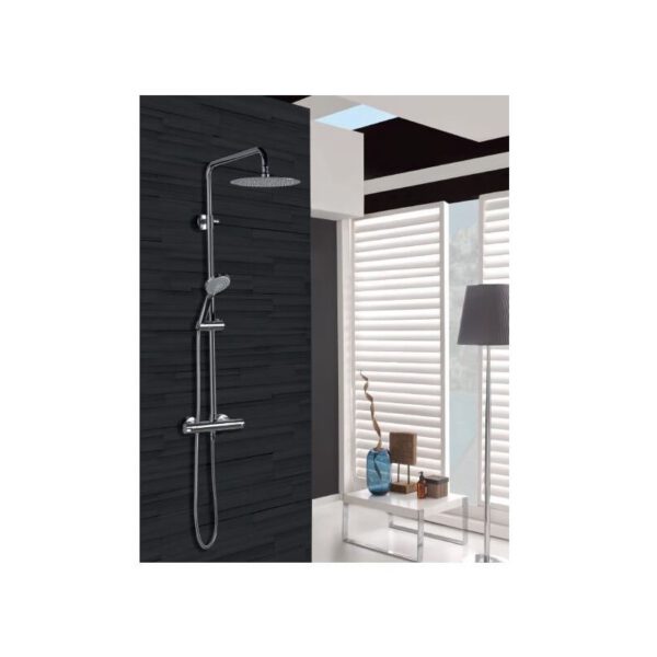 CONJUNTO DUCHA TERMOSTÁTICA AMSTERDAM CROMO
