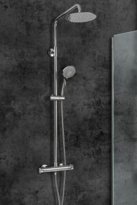 CONJUNTO DUCHA TERMOSTÁTICA BLED CROMO