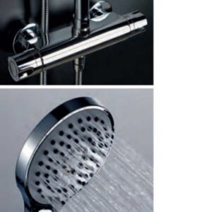CONJUNTO DUCHA TERMOSTÁTICA BLED CROMO