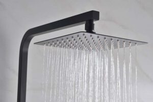 CONJUNTO DUCHA TERMOSTÁTICA VIGO NEGRO MATE