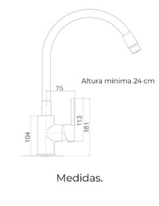 MONOMANDO COCINA VIENA CROMO