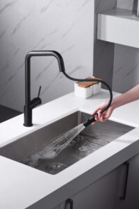 MONOMANDO COCINA BONN NEGRO MATE