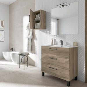 MUEBLE NEOS 3 CAJONES CON PATAS + LAVABO 72 H