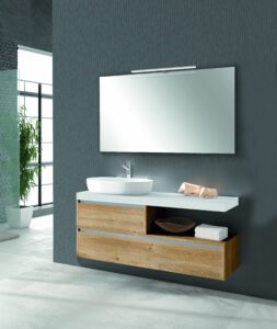 MUEBLE SENSI-SUEVE 2 CAJ SUSPENDIDO + ENCIMERA + LAVABO