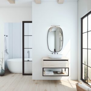 MUEBLE SENSI-NILO 1 CAJ SUSPENDIDO CON TAPA + LAVABO