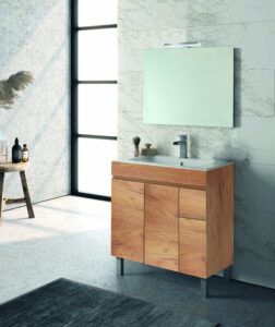 MUEBLE RIO 2 CAJ +2 PTAS SUSPENDIDO + LAVABO + ESPEJO SIDNEY
