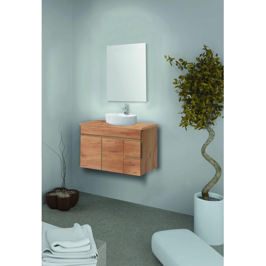 MUEBLE RIO 2 CAJ +2 PTAS SUSPENDIDO CON TAPA + LAVABO + ESPEJO SIDNEY