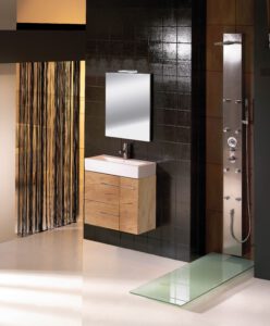 MUEBLE RIO 2 CAJ +2 PTAS SUSPENDIDO + LAVABO + ESPEJO SIDNEY
