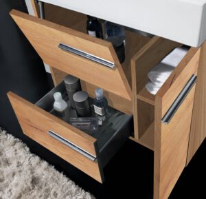 MUEBLE RIO 2 CAJ +2 PTAS SUSPENDIDO + LAVABO + ESPEJO SIDNEY