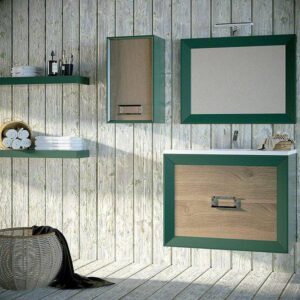 MUEBLE L-GANT 2 CAJONES + LAVABO CERAMICO