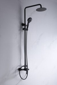 CONJUNTO DUCHA ROMA NEGRO MATE MONOMANDO