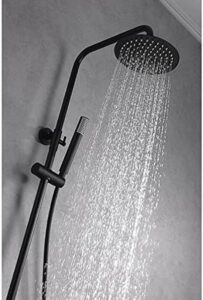 CONJUNTO BAÑO-DUCHA LINE NEGRO MATE TERMOSTATICA