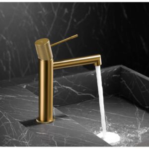 MONOMANDO LAVABO LINE ORO CEPILLADO