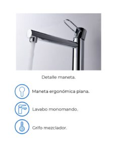 MONOMANDO LAVABO MILOS CROMO