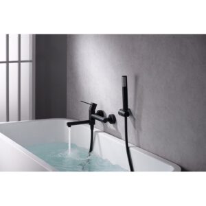 GRIFERÍA BAÑO- DUCHA MILOS NEGRO MATE