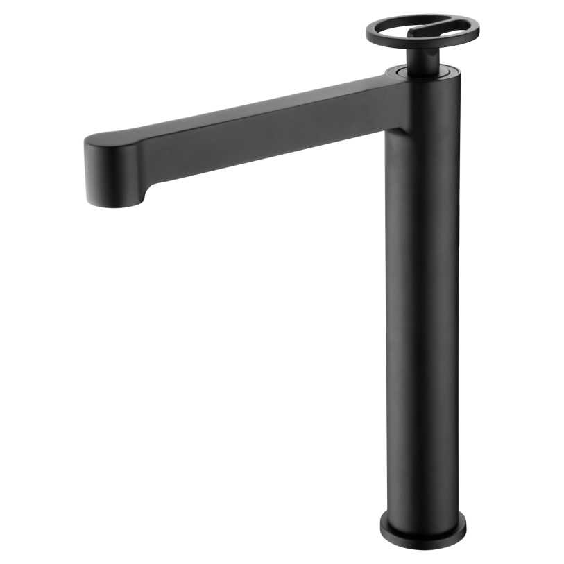 MONOMANDO LAVABO ALTO OLIMPO NEGRO MATE