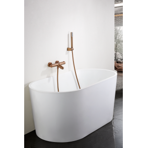GRIFERÍA BAÑO- DUCHA MONZA ORO ROSA CEPILLADO TERMOSTÁTICO - Imagen 2