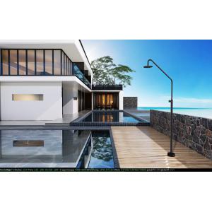 DUCHA EXTERIOR PISCINA ALASCA INOX NEGRO MATE - Imagen 2