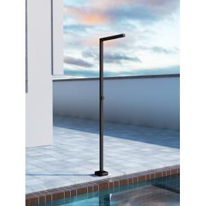 DUCHA EXTERIOR PISCINA ALABAMA INOX NEGRO MATE - Imagen 2