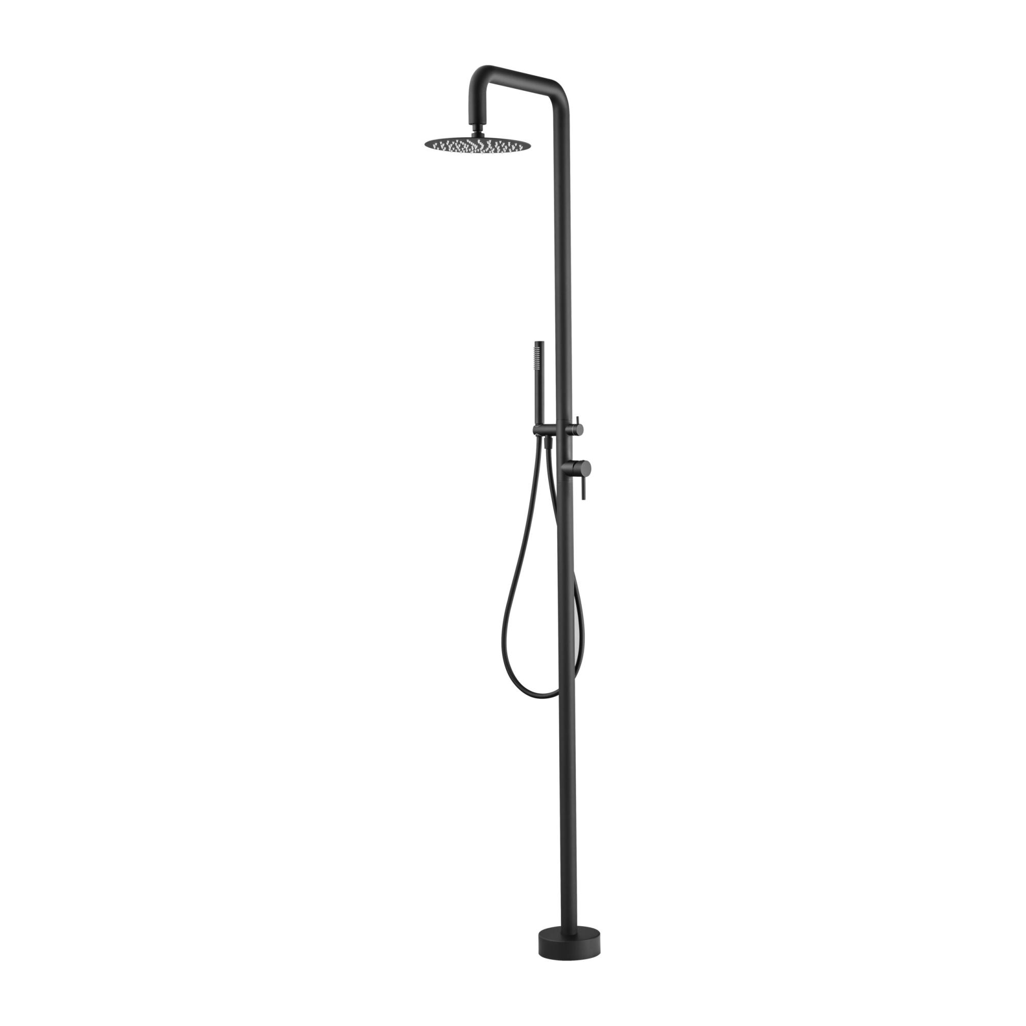 DUCHA EXTERIOR PISCINA FLORIDA INOX NEGRO MATE