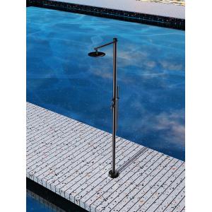 DUCHA EXTERIOR PISCINA KANSAS INOX NEGRO MATE - Imagen 2