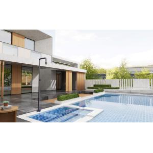 DUCHA EXTERIOR PISCINA POOL INOX GRIS COBALTO - Imagen 3