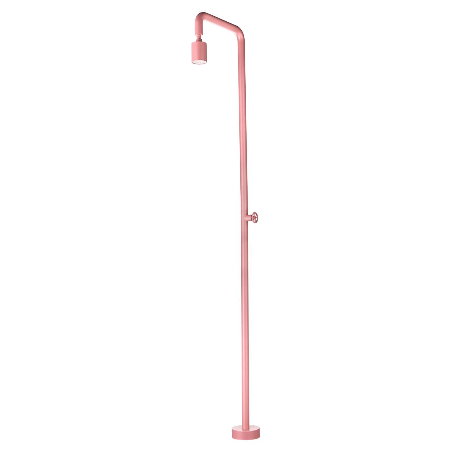 DUCHA EXTERIOR PISCINA POOL INOX ROSA CORAL
