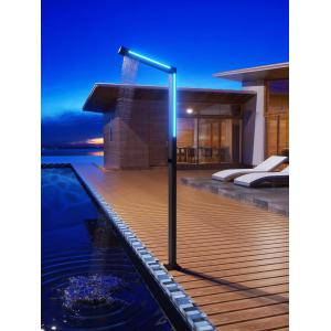 DUCHA EXTERIOR PISCINA SENSE INOX LED NEGRO MATE - Imagen 3