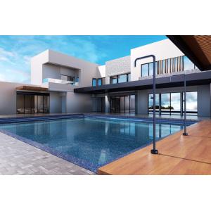 DUCHA EXTERIOR PISCINA UTAH INOX AZUL OCEANO - Imagen 3
