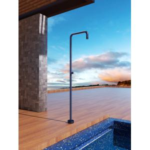 DUCHA EXTERIOR PISCINA UTAH INOX AZUL OCEANO - Imagen 2