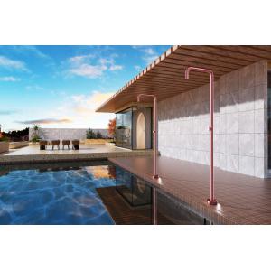 DUCHA EXTERIOR PISCINA UTAH INOX ROSA CORAL - Imagen 3