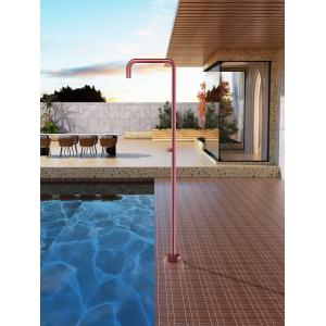 DUCHA EXTERIOR PISCINA UTAH INOX ROSA CORAL - Imagen 4