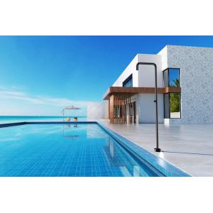 DUCHA EXTERIOR PISCINA UTAH INOX NEGRO MATE - Imagen 3