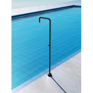 DUCHA EXTERIOR PISCINA UTAH INOX NEGRO MATE - Imagen 2