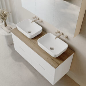 MUEBLE JUNE 2 CAJ SUSPENDIDO + TAPA LAMINADA - Imagen 4
