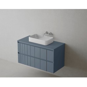 MUEBLE POLE 2 CAJ SUSPENDIDO CON TAPA+ LAVABO SOBRE ENCIMERA - Imagen 6