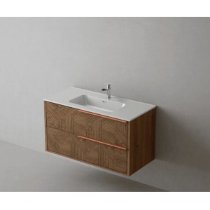 MUEBLE REEL 2 CAJ SUSPENDIDO + LAVABO - Imagen 2