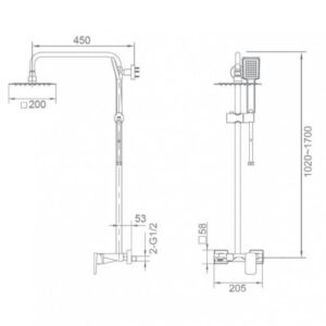 CONJUNTO BAÑO-DUCHA LIVERPOOL CROMO - Imagen 5