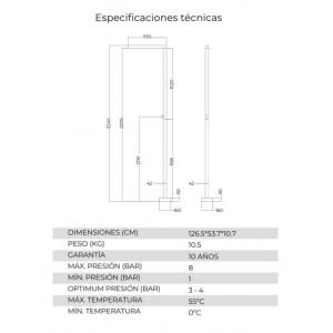 DUCHA EXTERIOR PISCINA ALABAMA INOX - Imagen 5