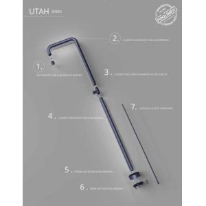 DUCHA EXTERIOR PISCINA UTAH INOX GRIS COBALTO - Imagen 5