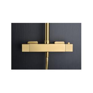 BARRA DUCHA ART ORO CEPILLADO TERMOSTÁTICO - Imagen 6
